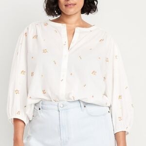 "Button Down floral top/blouse" By "Old Navy" 🌱🌷